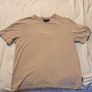 Beige Men's Short Sleeve Tee